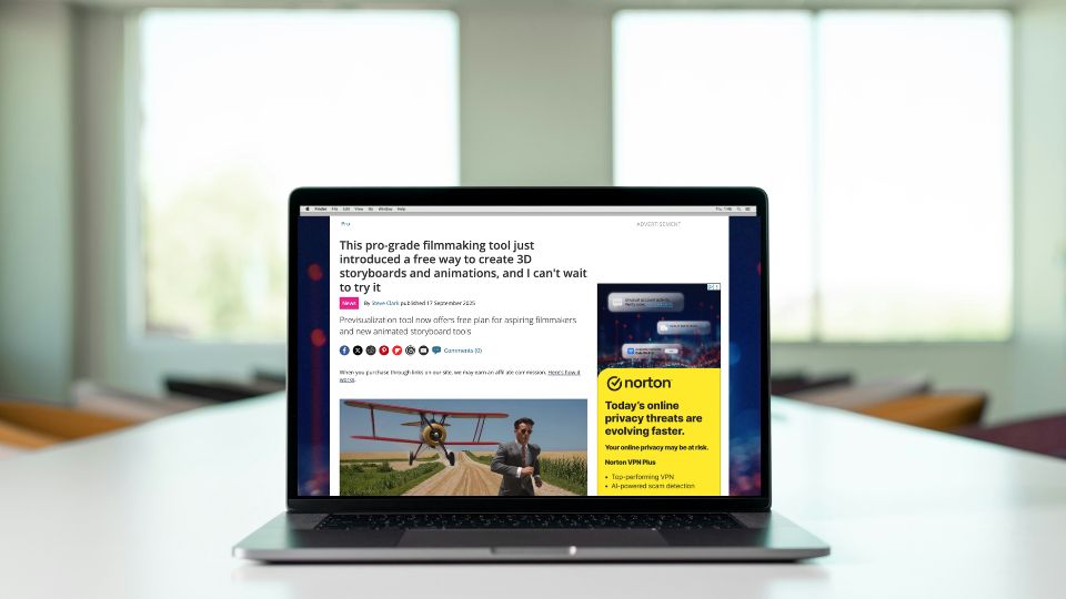 Previs Pro - launch marketing strategy - laptop with TechRadar